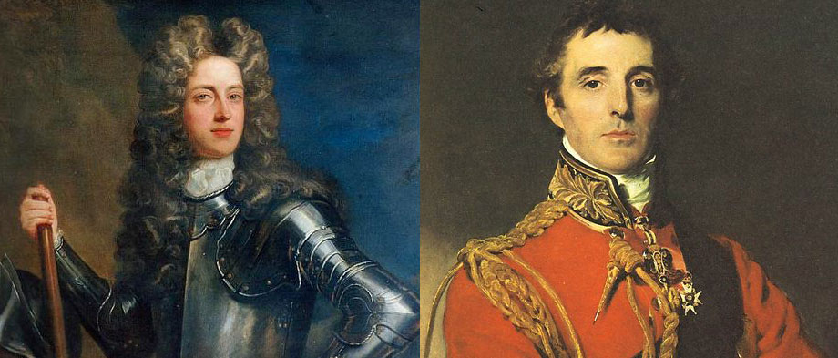Left: 1st Duke of Marlborough Right: 1st Duke of Wellington
